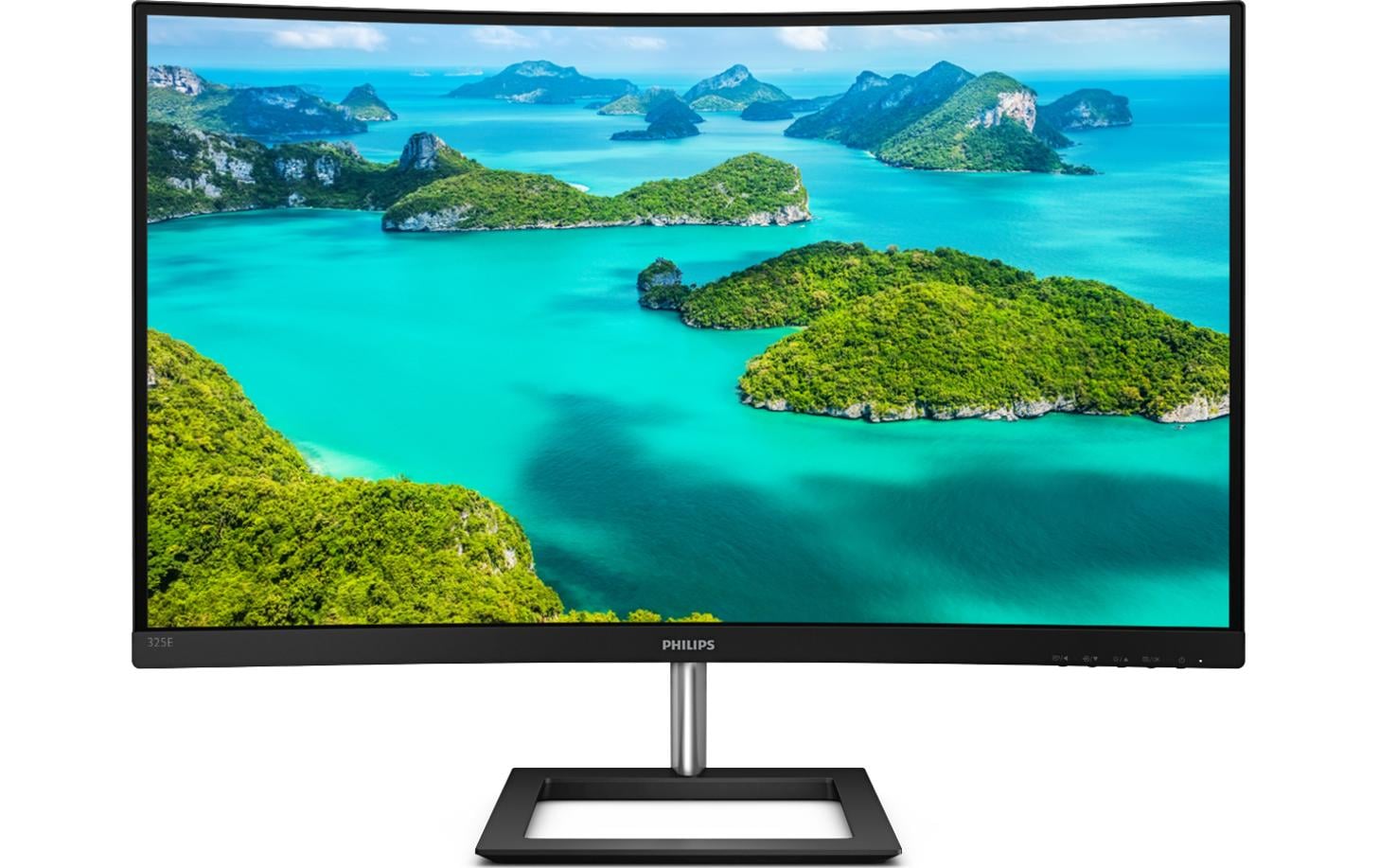 Philips 325E1C – Monitor, 31,5", VA, 75 Hz, 250 cd/m², Gebogen, Adaptive Sync, VESA 100 × 100, Schwarz
