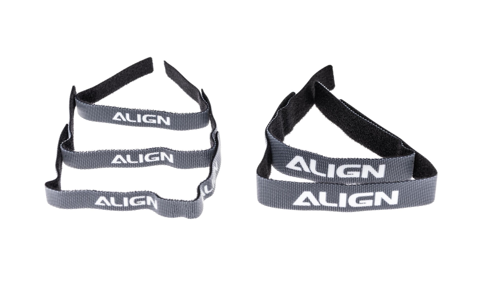 ALIGN HN6023T Klettband – 10 mm × 0,2 m, schwarz, Nylon, selbstklebend, 5 Stück