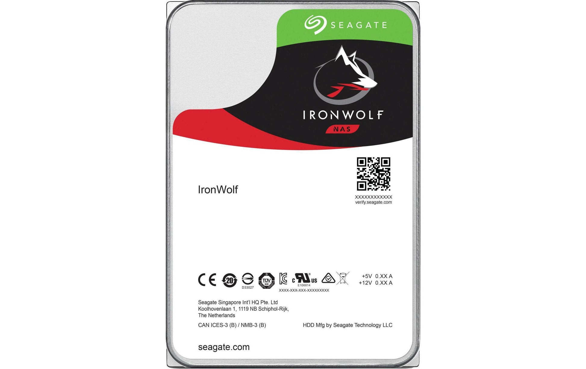Seagate HDD – IronWolf, 12 TB, NAS-kompatibel