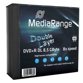 MediaRange DVD+R DL 8,5 GB – 8×, 5er Pack