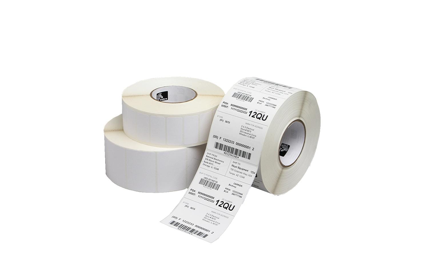 Zebra Thermotransfer-Etiketten, 148 mm × 210 mm, weiss, Papier, 1 Rolle (700 Etiketten, 147 m)
