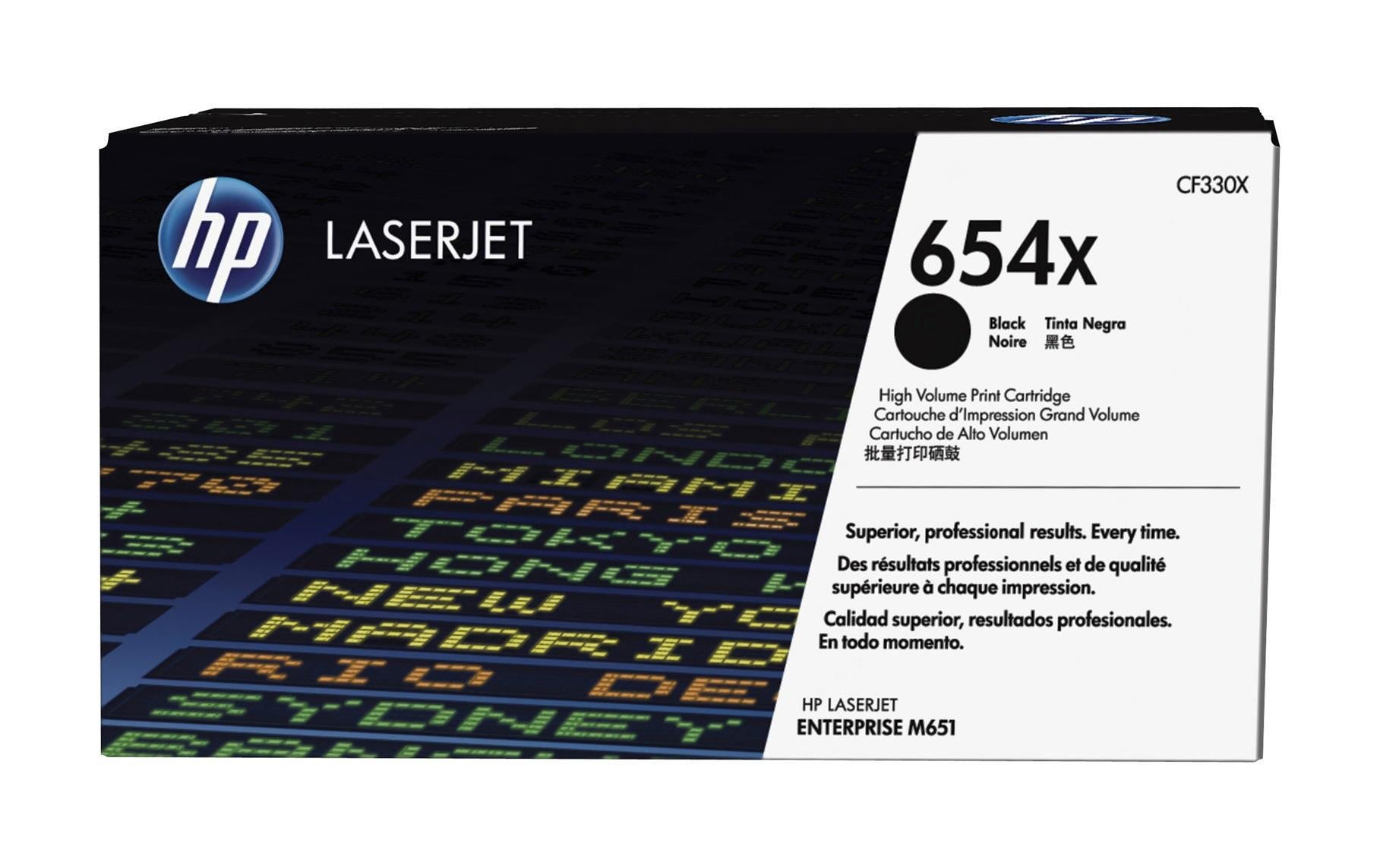 HP Toner 654X – schwarz, 20500 Seiten