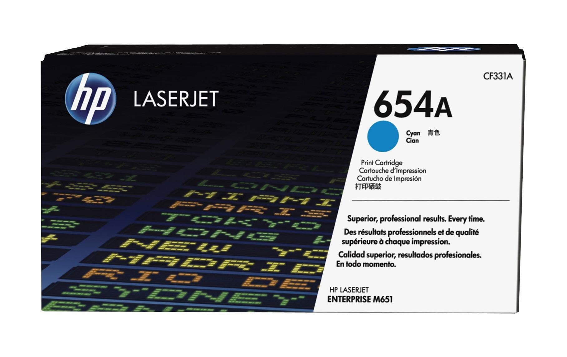 HP Toner 654A – cyan, 15000 Seiten