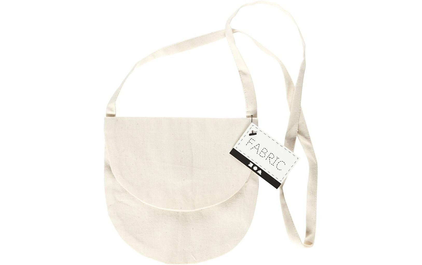 Creativ Company Brustbeutel – 150 × 140 mm – beige – Baumwolle – Klettverschluss