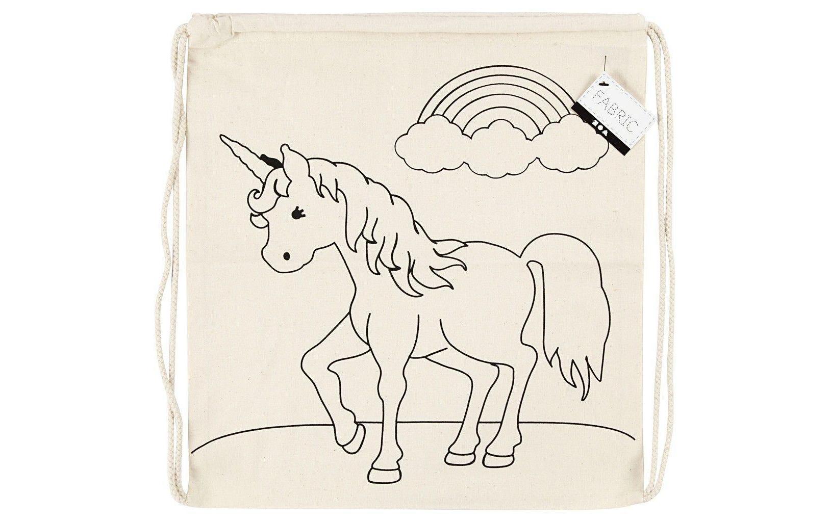 Creativ Company Sportbeutel Hellnatur – Baumwolle, beige, 37 × 41 cm