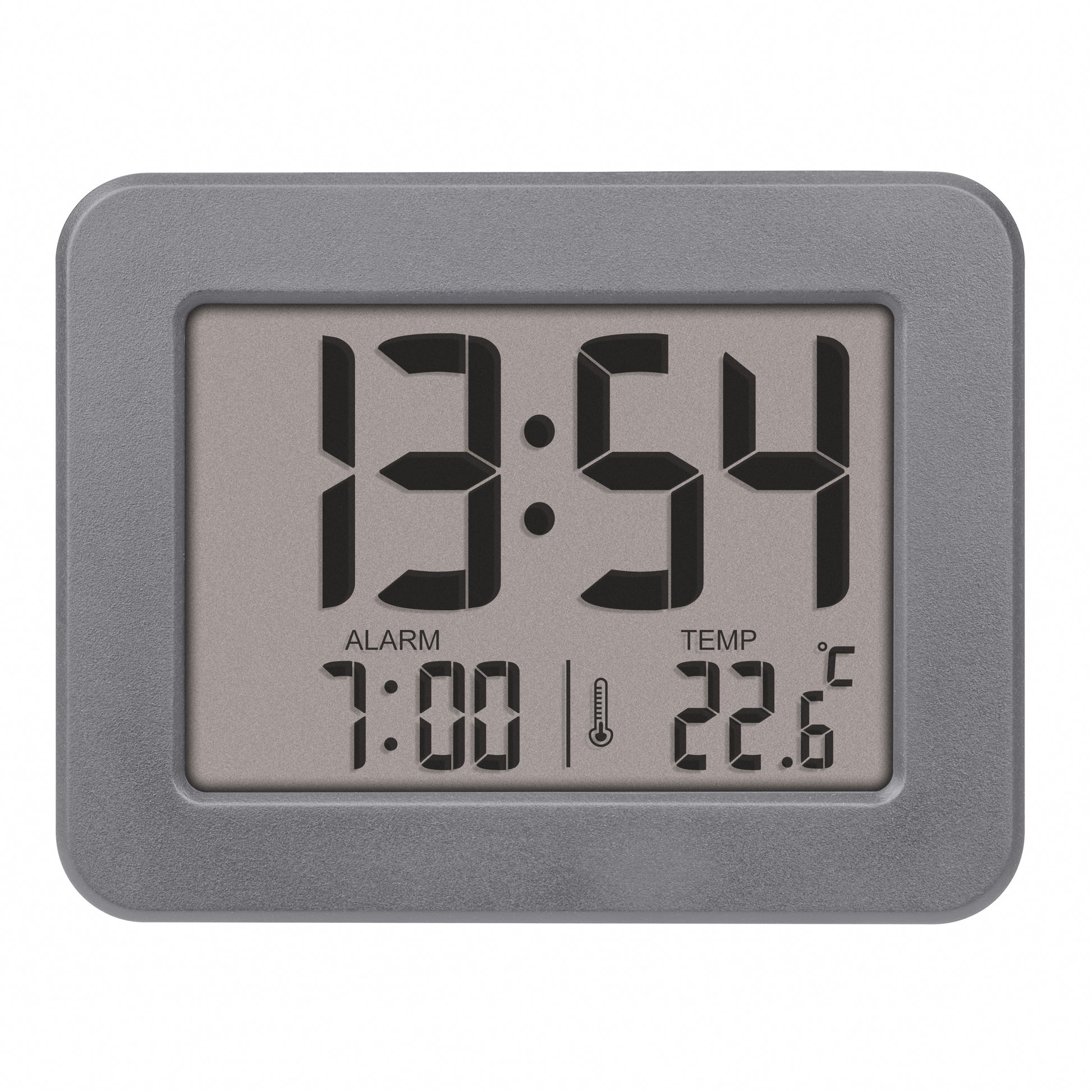 TFA-Dostmann TFA Dostmann Digitalwecker – Thermometer, 2,5 × 7,2 × 5,6 cm, grau