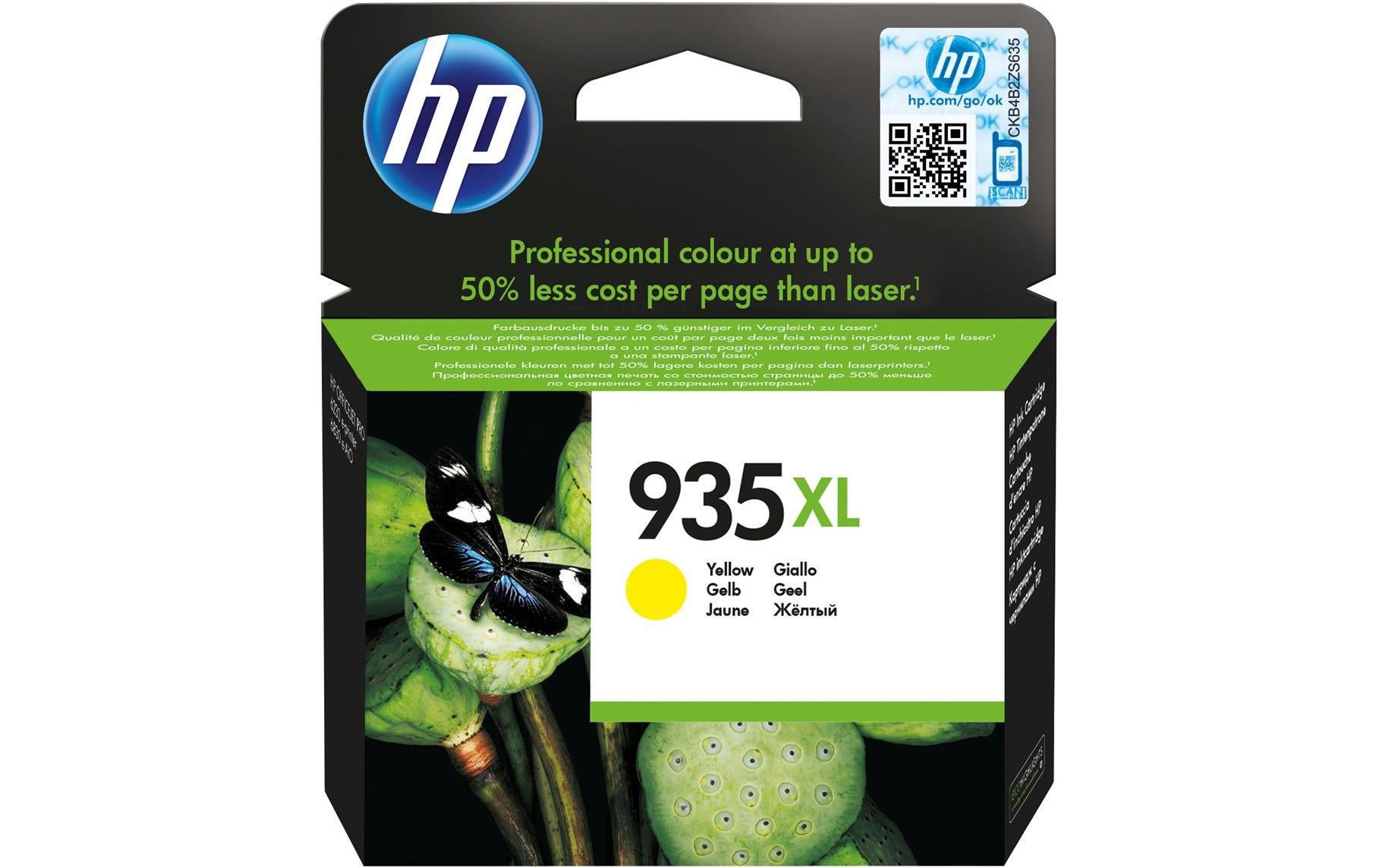 HP Tintenpatrone 935 XL, Gelb – für OfficeJet Pro 6600, OfficeJet 6700, OfficeJet 6100 und andere