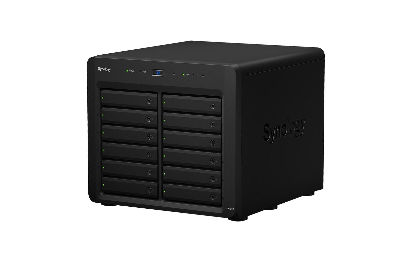 Synology DX1215II – 12-Bay NAS – für 2,5"/3,5" HDD/SSD, SATA
