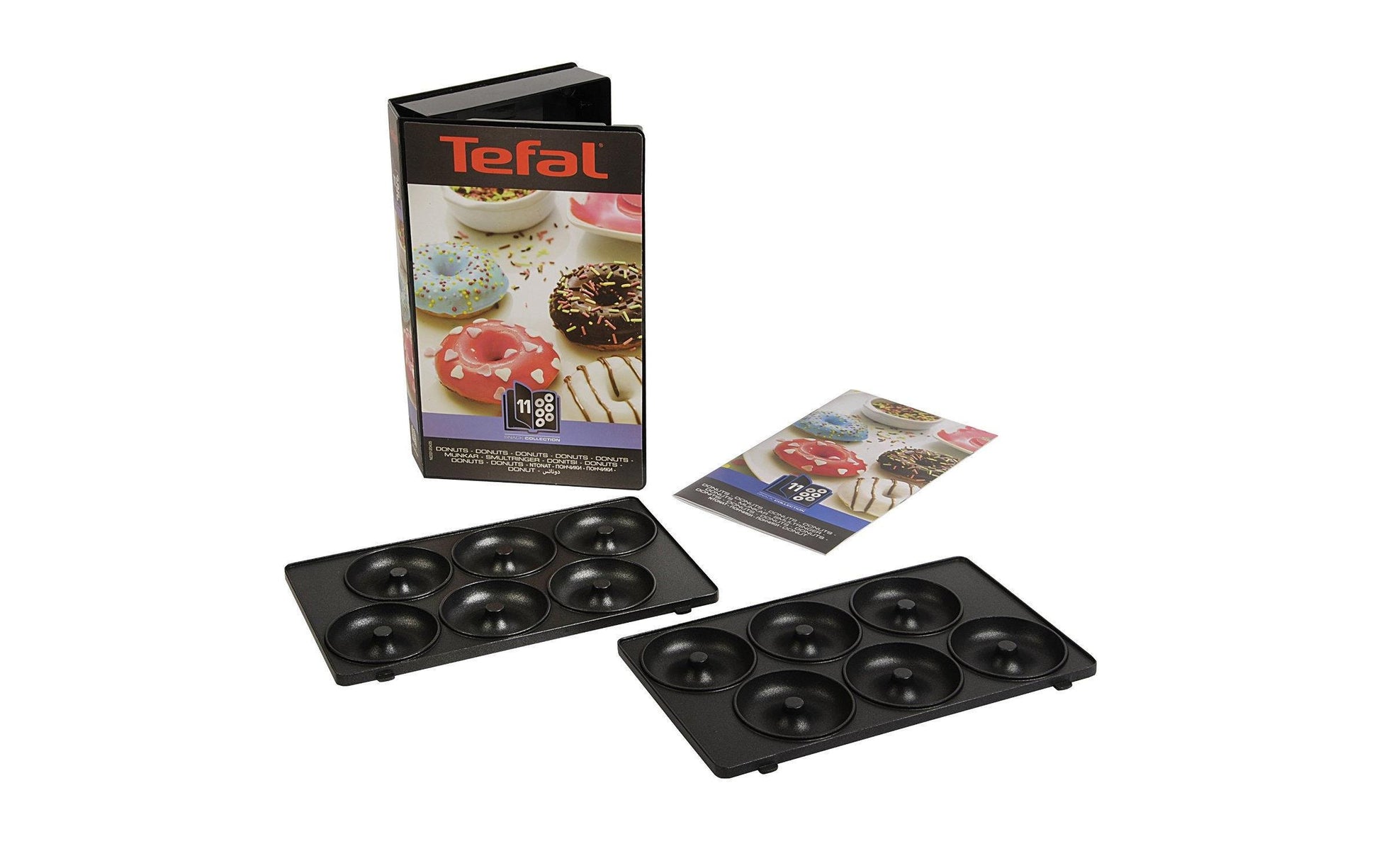 Tefal Waffeleisen-Platte, 22,6 × 13,2 cm, Aluminiumguss (beschichtet) – für Tefal Snack Collection/Snack Time