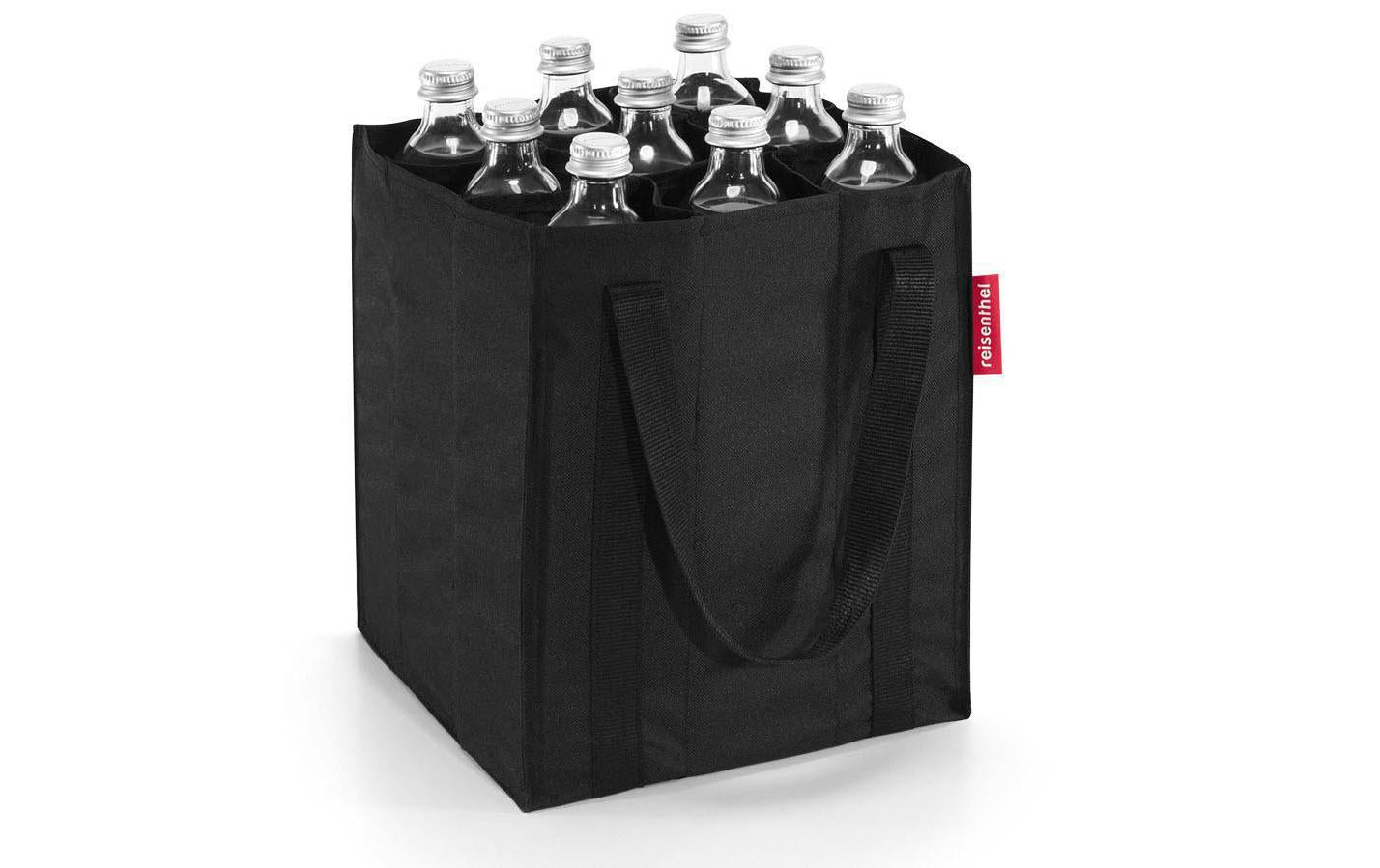 Reisenthel Flaschentasche bottlebag – für 9 Flaschen – 24 × 28 × 24 cm – Polyester – schwarz