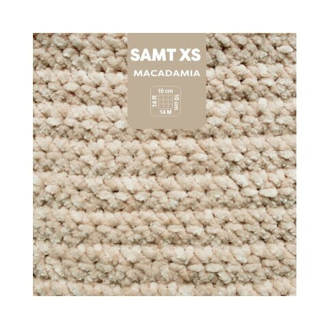 myBoshi Chenille Samt XS Garn Fein Hellbeige – 50 g, 90 m, Nadel 5 mm, 100% Polyester, 1 Stk.