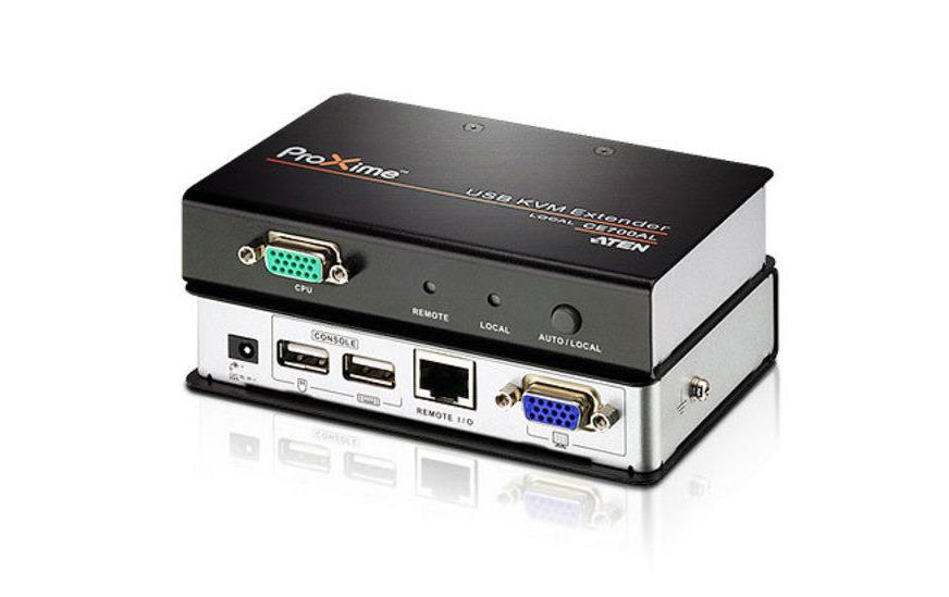ATEN CE700A – KVM-Extender-Set VGA – 1920 × 1200, USB 2.0, bis 150 m über Cat