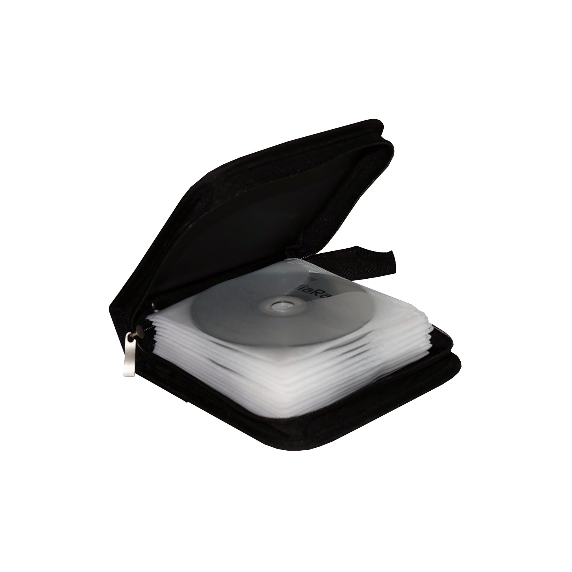MediaRange CD-Tasche – 24 Disks, Nylon, 164 × 156 × 39 mm