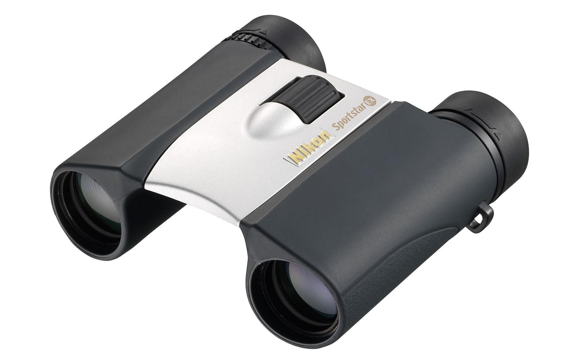 Nikon Sportstar EX 10×25 DCF Fernglas – 25 mm, wasserdicht, Naheinstellgrenze 3,5 m, 280 g, schwarz/silber