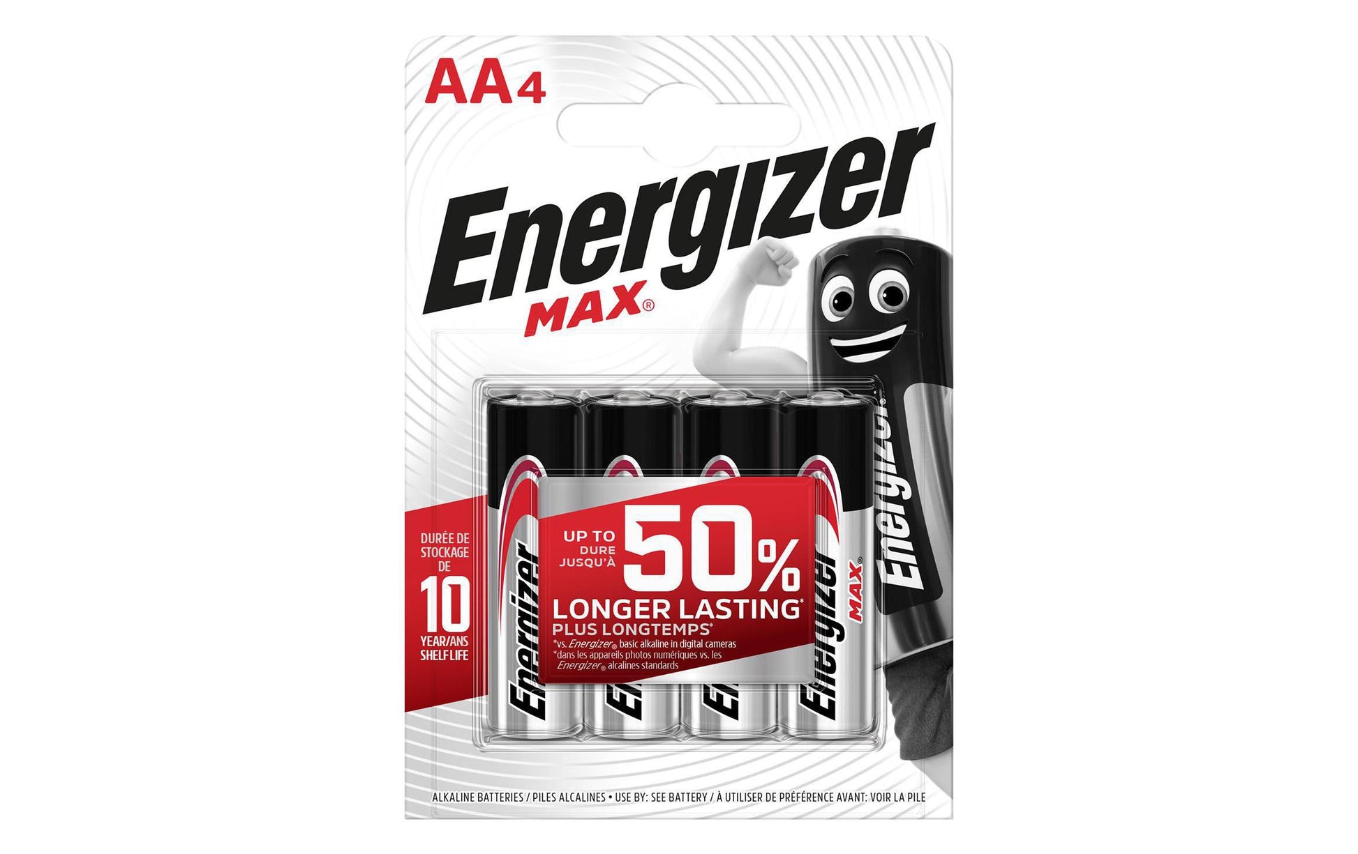 Energizer AA Batterien, Alkaline, 1,5 V – 4 Stk.