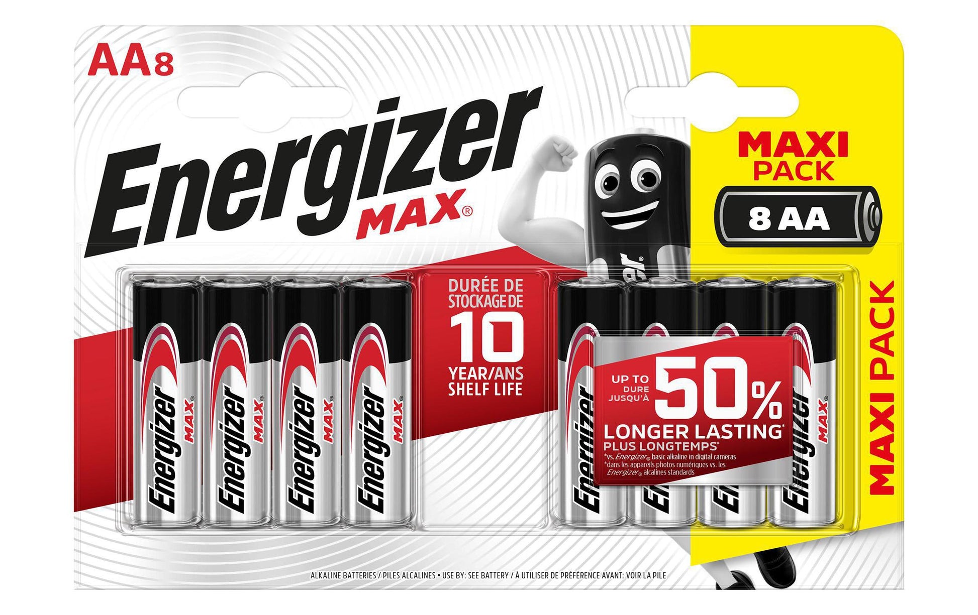 Energizer AA Batterien, Alkaline, 1,5 V – 8 Stk.