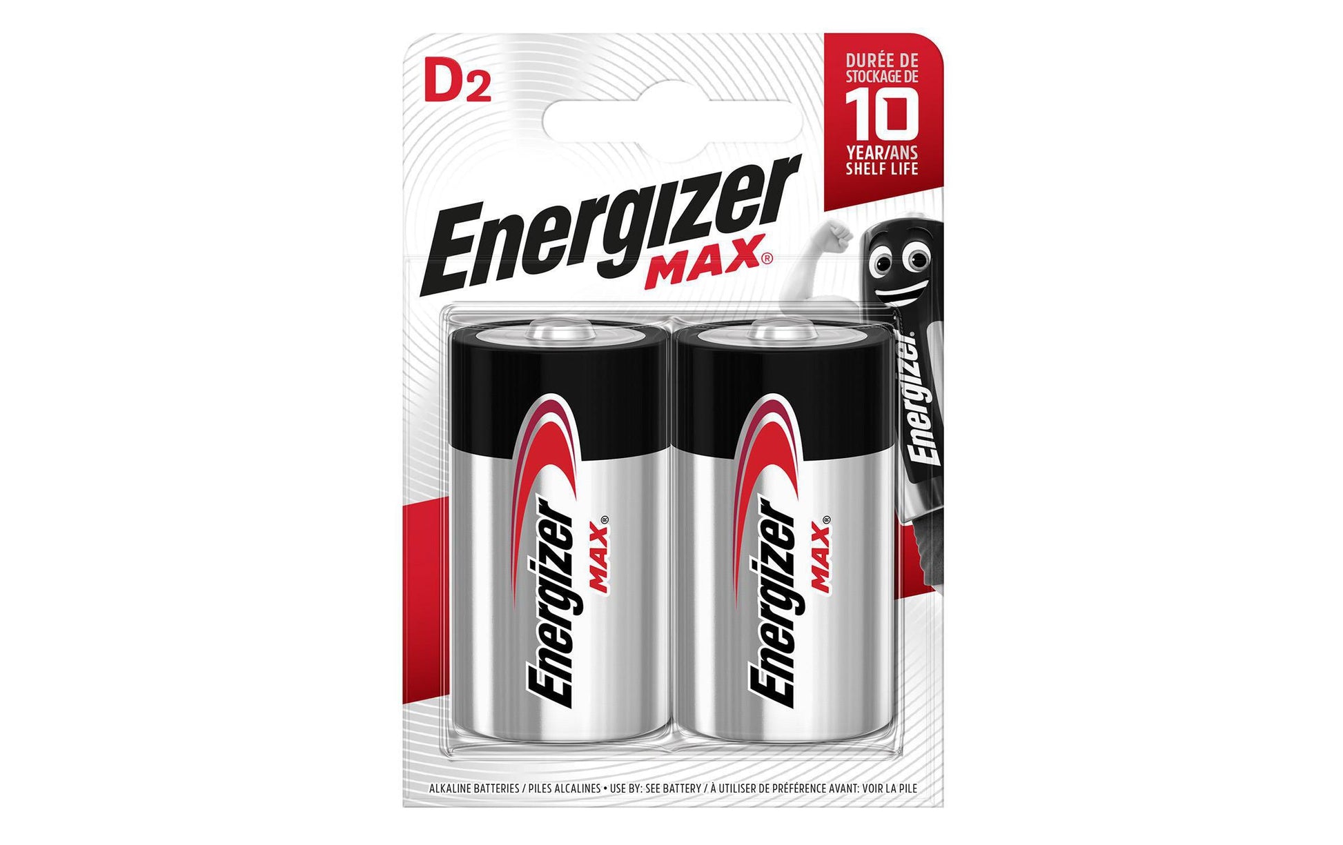 Energizer D Batterien – Alkaline, 1,5 V – 2 Stk.