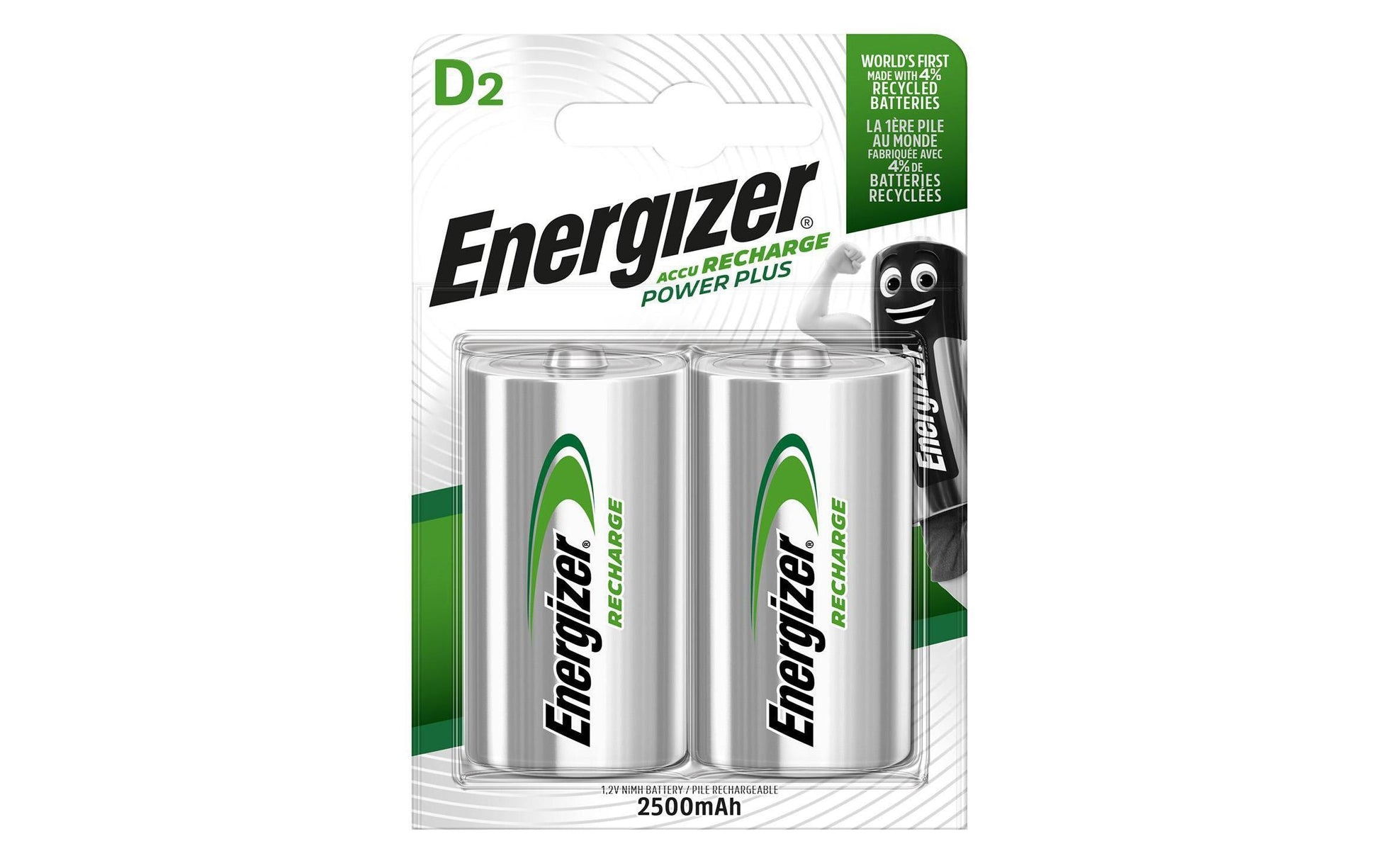 Energizer ENRD2500P2 Akku 1,2 V 2500 mAh 3,00 Wh Ni-MH – für Geräte