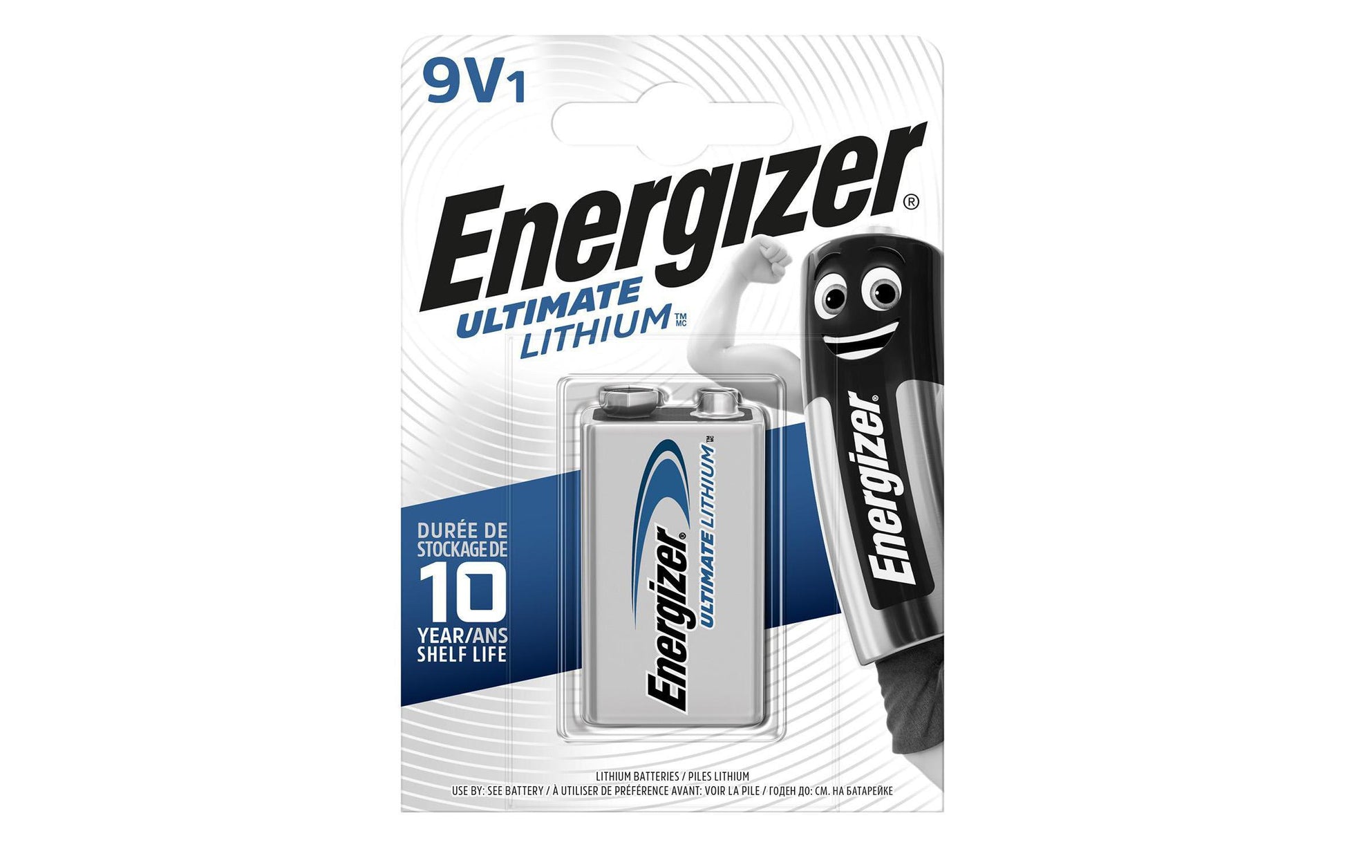 Energizer 9V Batterie, Lithium-Mangandioxid – 1 Stk.