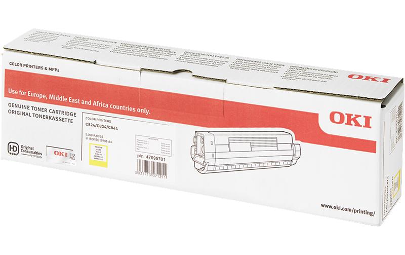 OKI Toner – gelb, 5000 Seiten