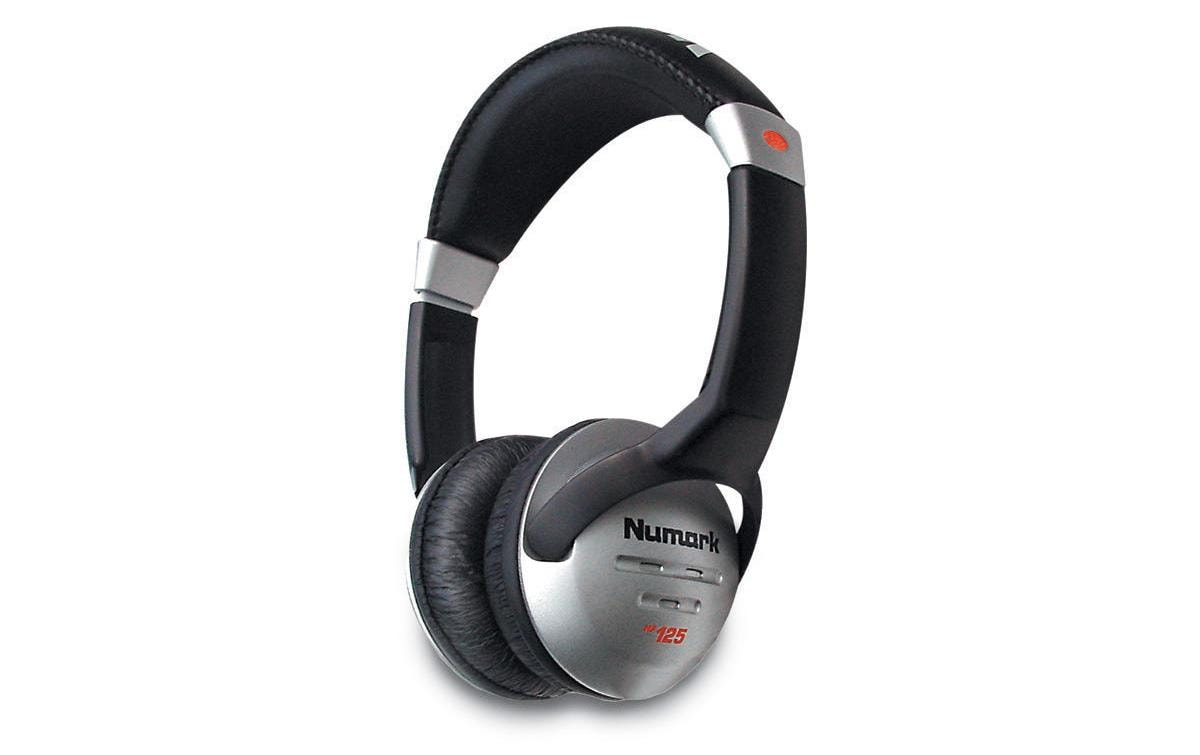 Numark HF125 DJ-Kopfhörer – On-Ear, Kabelgebunden, 3,5 mm Klinke, Schwarz/Silber