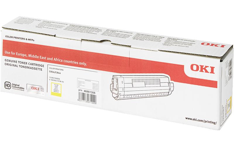 OKI Toner – Gelb, 10000 Seiten