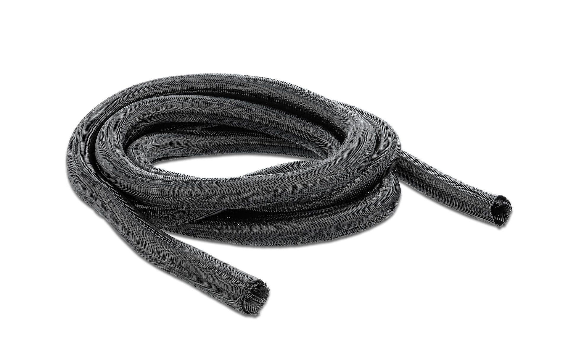 DeLOCK Kabelschlauch, Ø 16 mm × 2 m, zuschneidbar – schwarz