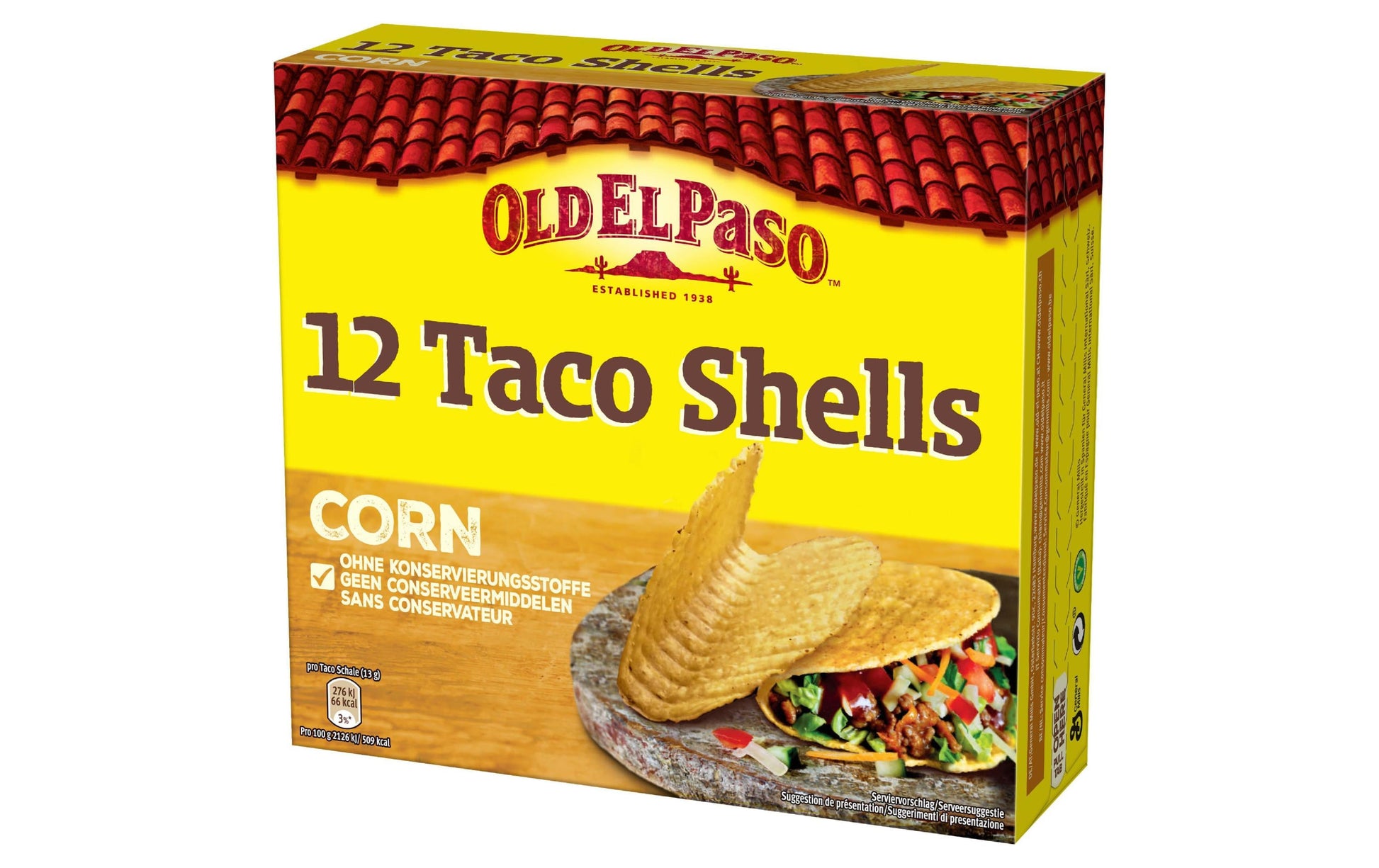Old El Paso Taco-Schalen – Knusprig – 12 Stück, 156 g