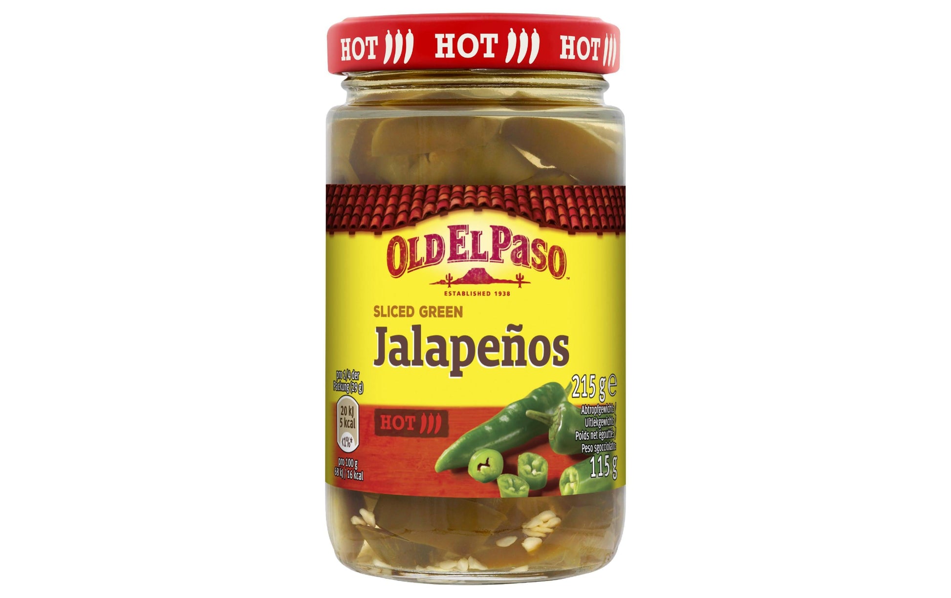 Old El Paso Jalapeño-Chili-Scheiben – 215 g