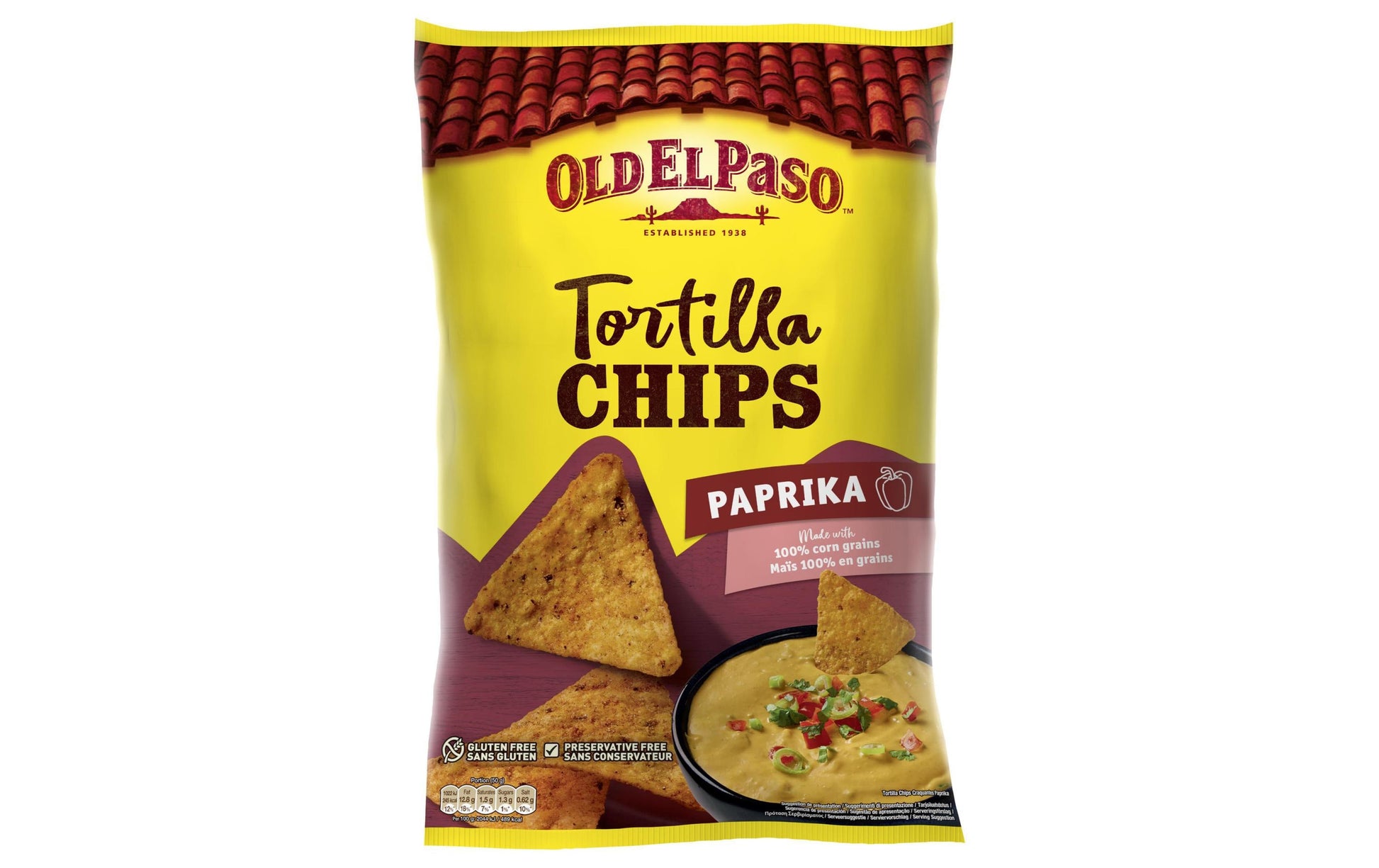 Old El Paso Tortilla Chips – Paprika – 185 g
