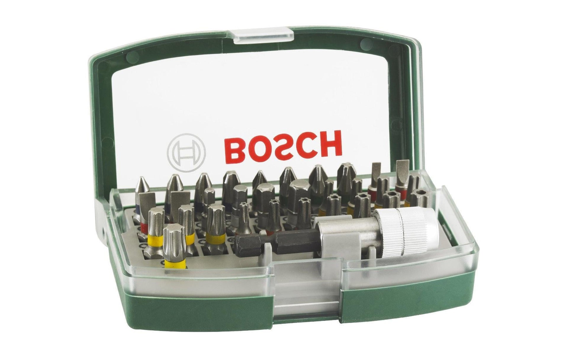 Bosch Schrauberbit-Set PH/PZ/SL/TX/TXH/HEX, 32-teilig, magnetisch, Etui, 2607017063