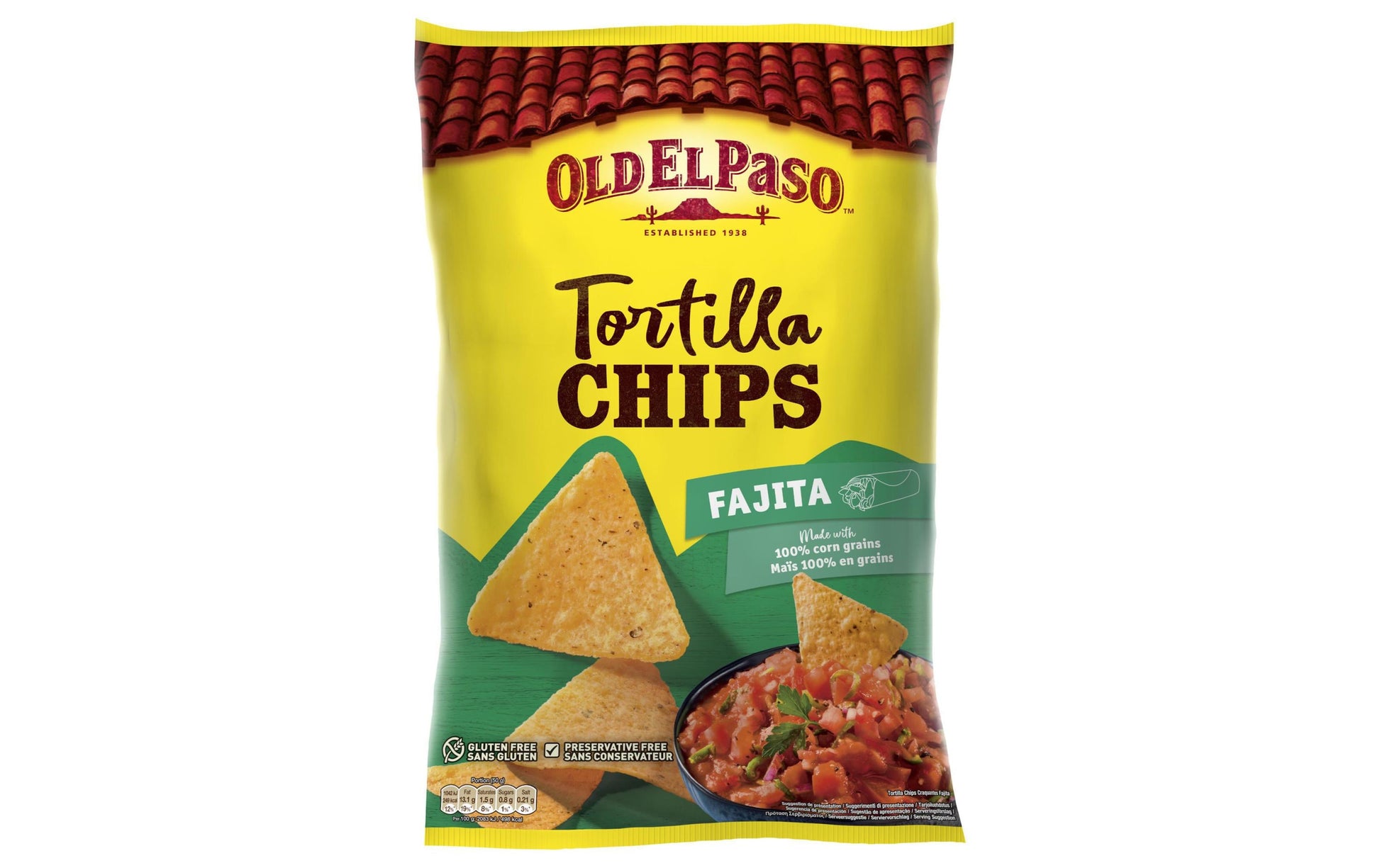 Old El Paso Tortilla Chips – Fajita – 185 g