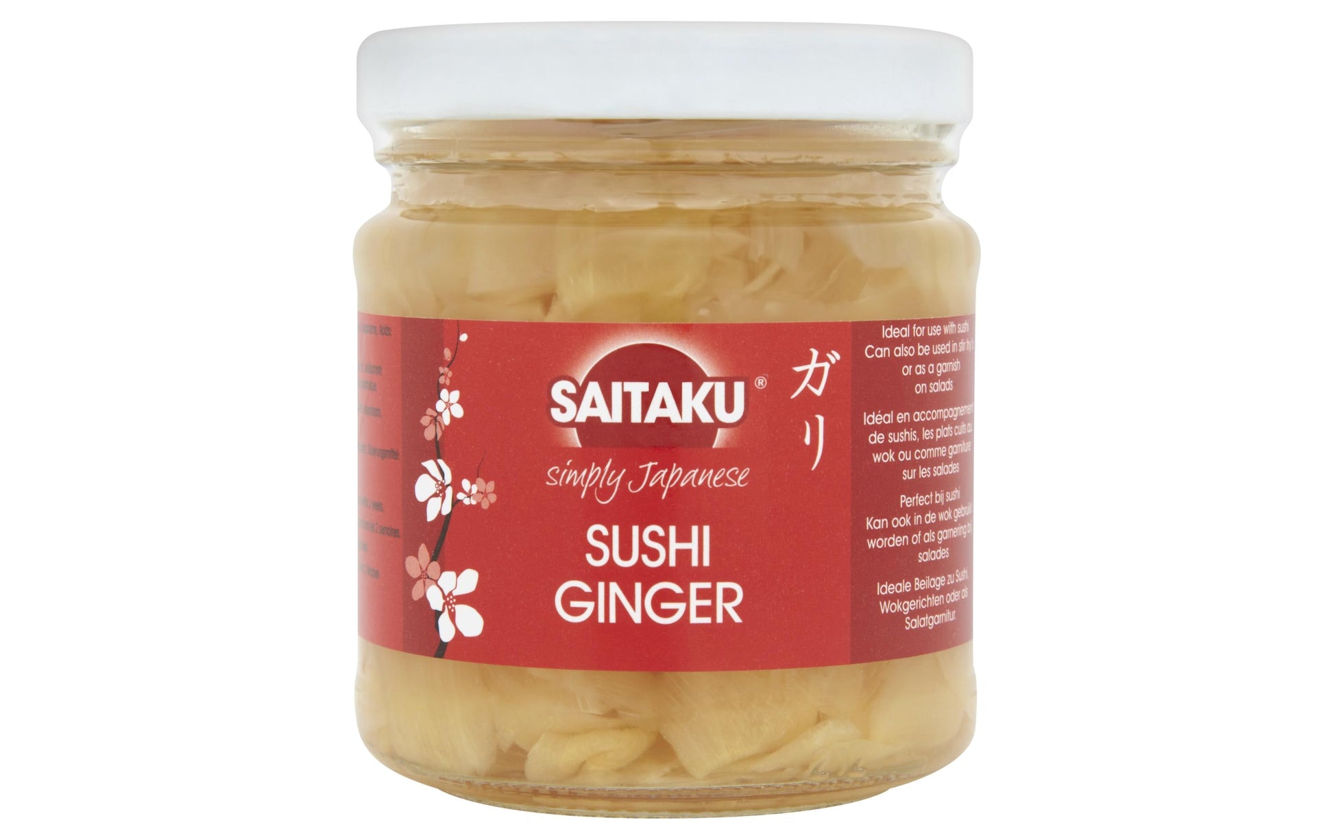 Saitaku Sushi Ingwer, mit Süssungsmittel, vegetarisch – 110 g