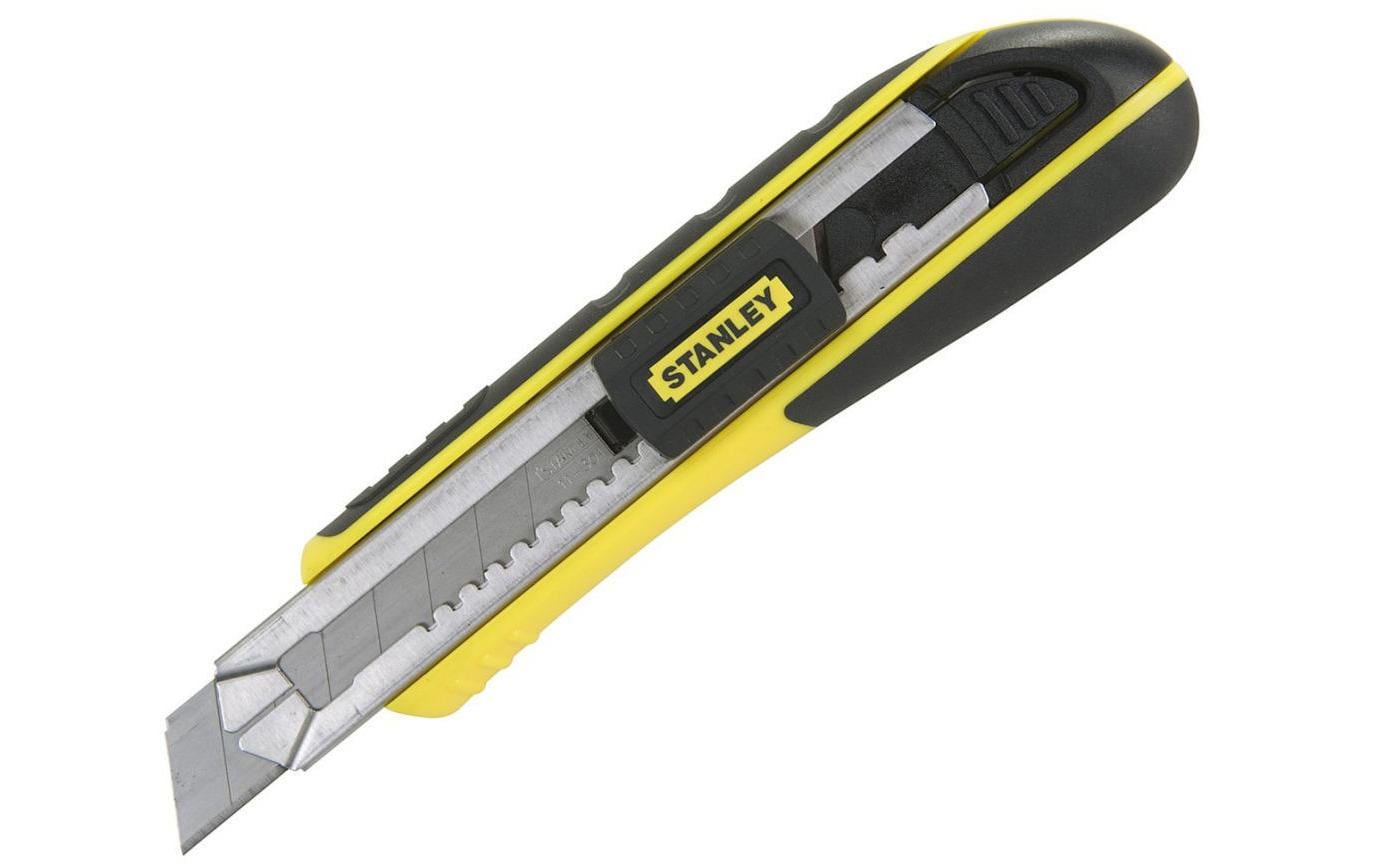 Stanley FatMax Cutter – 18 mm, Klingenarretierung, Kunststoffgriff, Schwarz, Gelb