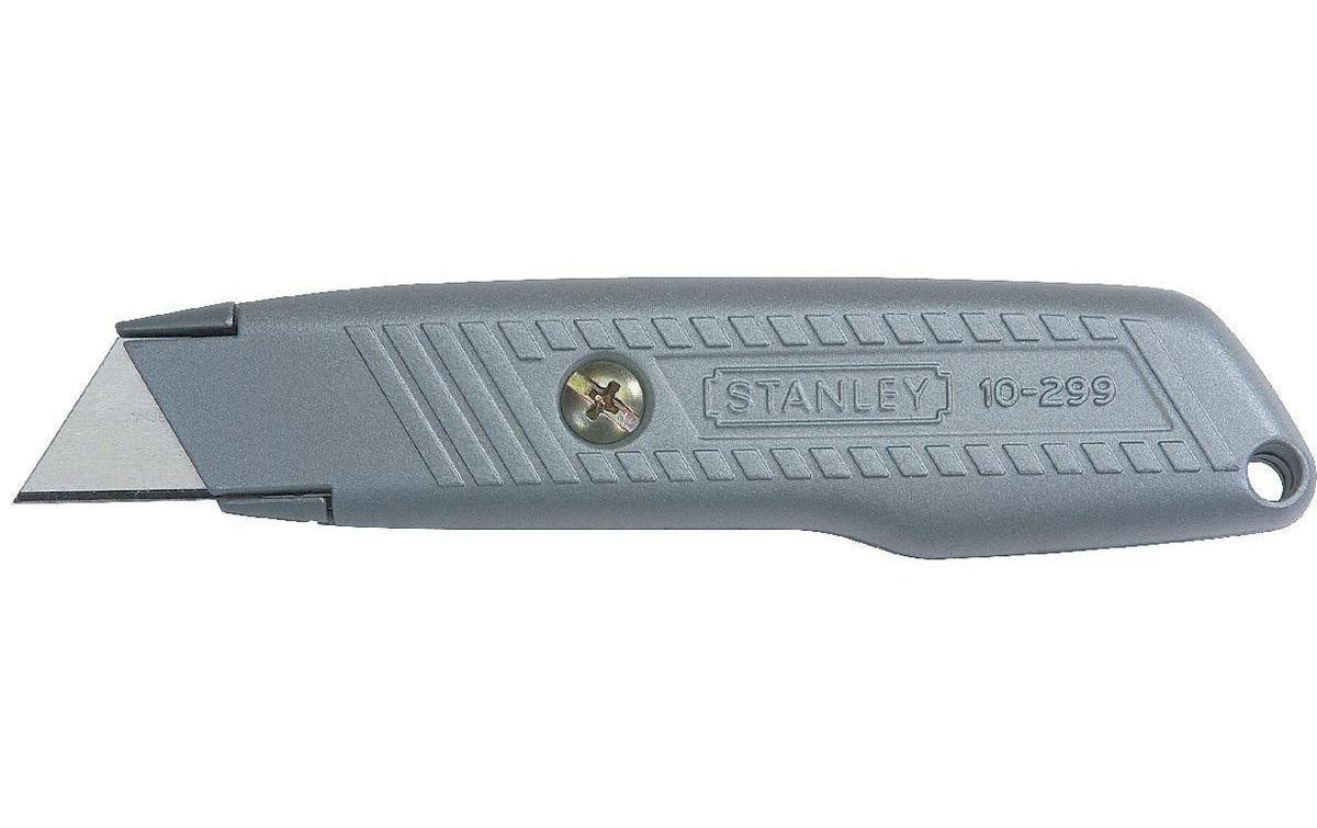 Stanley 299 – Trapezmesser 19 mm, Zink, Klingenarretierung, Grau