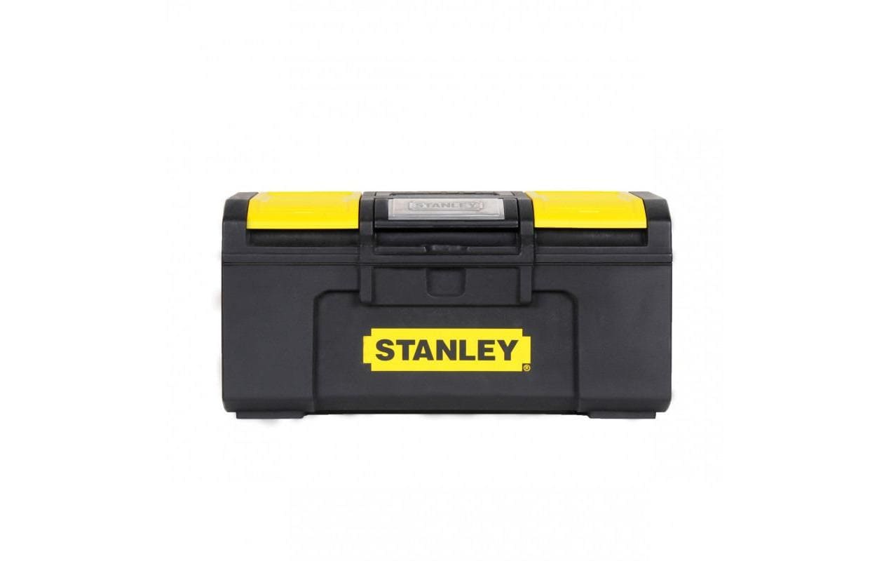 Stanley Werkzeugkasten 1-79-217, 270 × 490 × 240 mm, Kunststoff, schwarz, mit Tragegriff, Sperre
