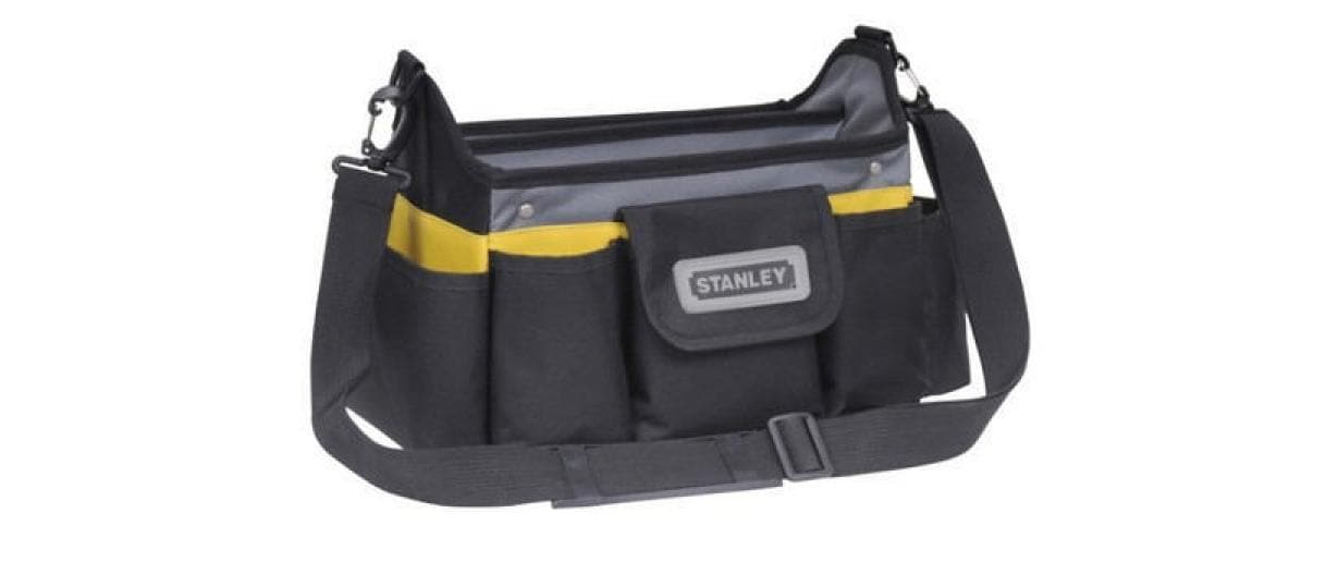 Stanley Werkzeugtasche, Kunststoff (Nylon), Schwarz, Wasserfest, 18 Fächer