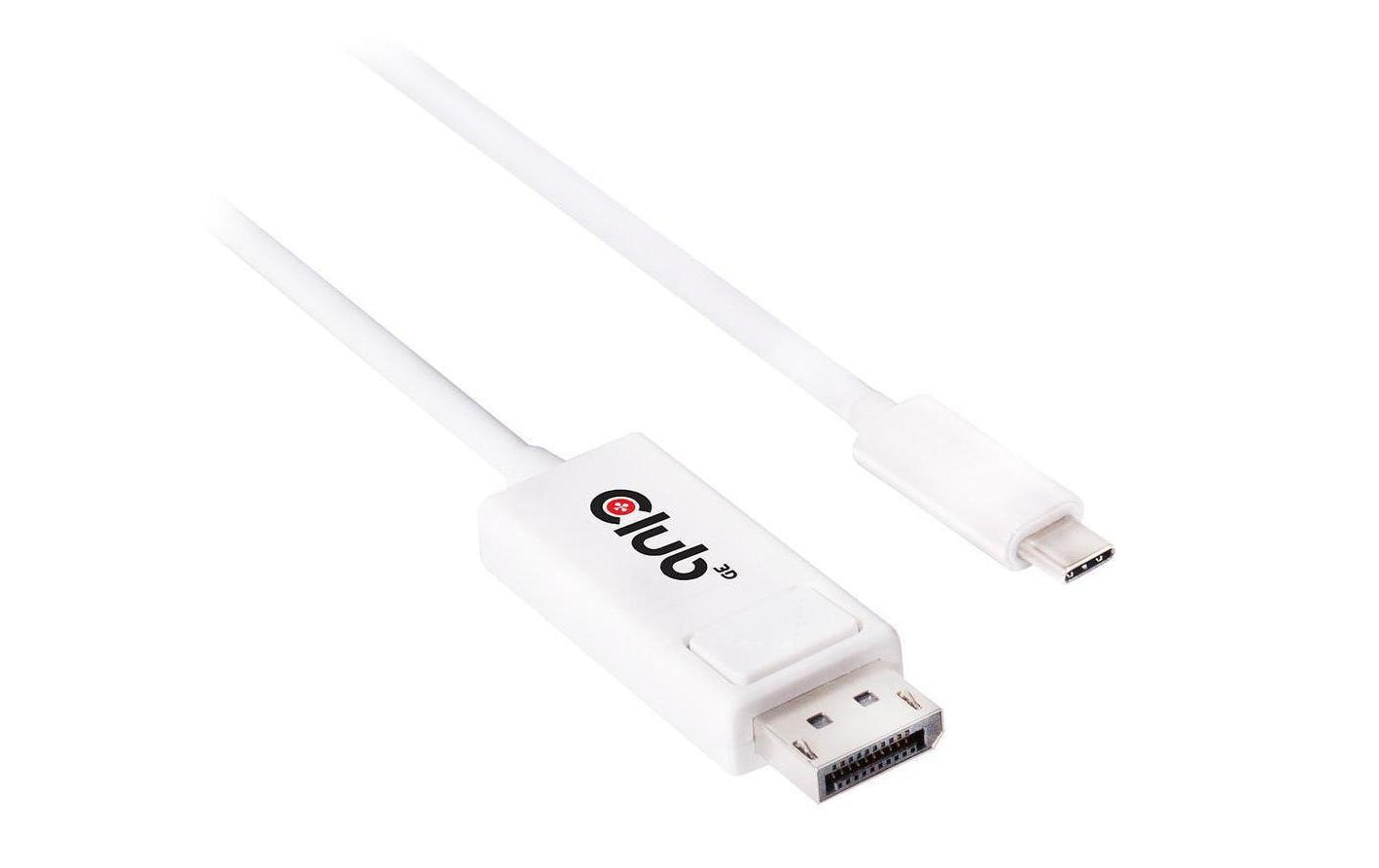 CLUB3D Club 3D – USB-C auf DisplayPort Adapter, DP 1.2, 4K@60 Hz, 1,2 m, aktiv, für Apple OS X/Windows/Chrome OS