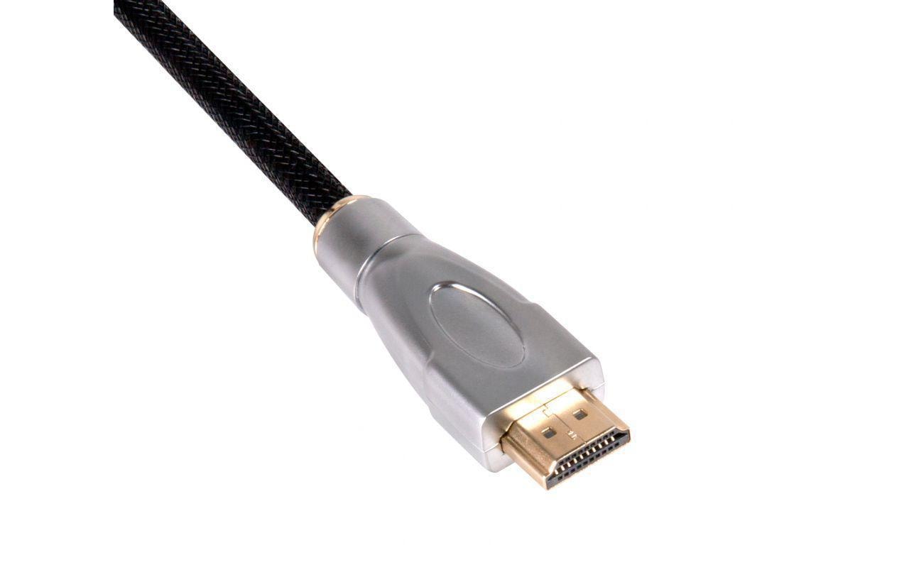 CLUB3D HDMI Kabel HDMI 2.0 4K 60 Hz – 1 m – Schwarz/Silber
