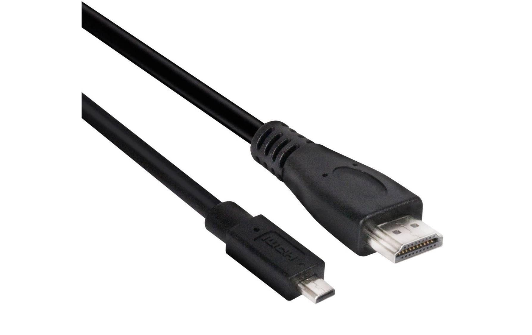 CLUB3D Micro-HDMI auf HDMI Kabel HDMI 2.0 4K 60 Hz – 1 m