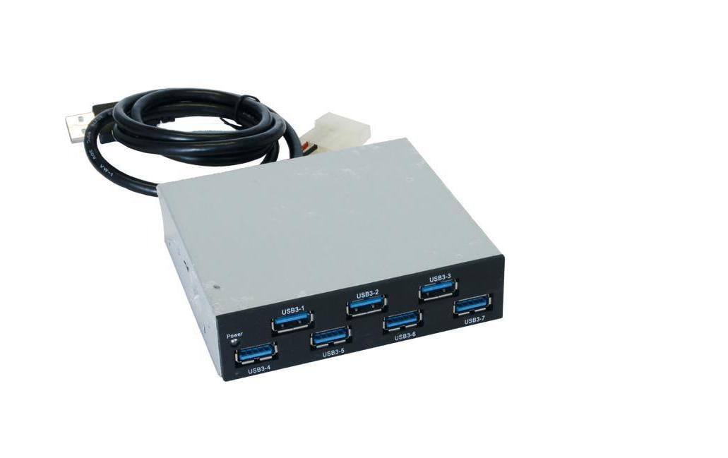 EXSYS EX-1167 USB-Hub – USB 3.0, 7× USB-A, für Windows/Linux