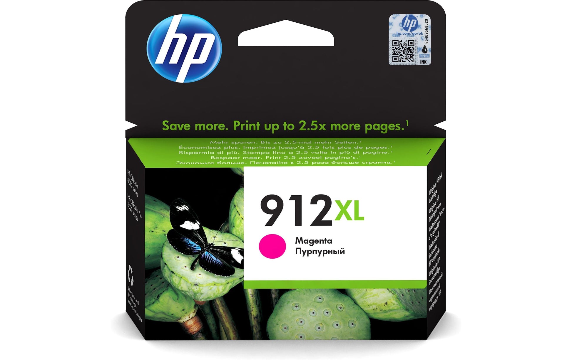 HP 912XL Magenta Tintenpatrone (Original) – 700 Seiten – für HP OfficeJet 8010e/8014, OfficeJet Pro 8020e …