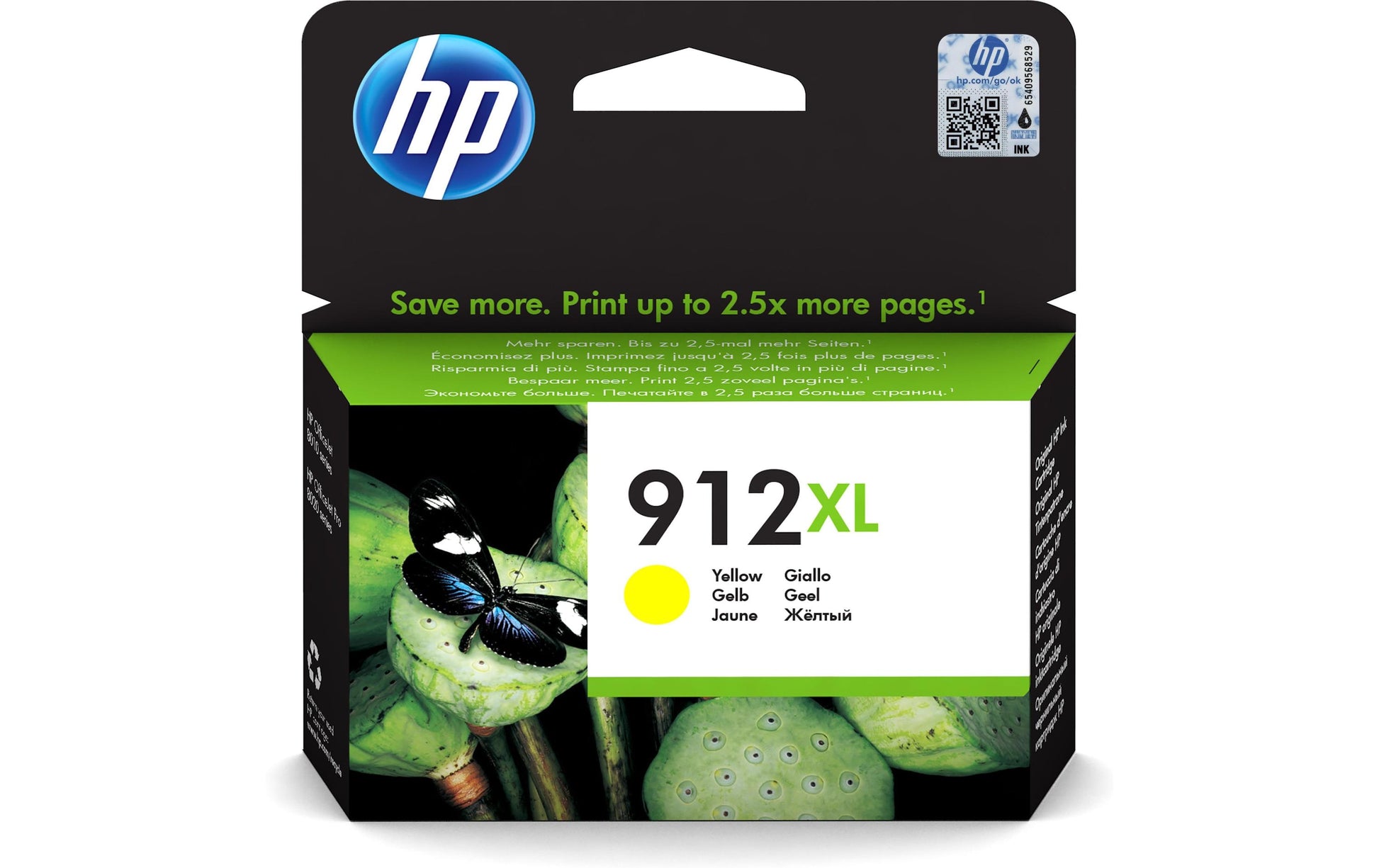 HP 912XL Gelbe Tintenpatrone (Original) – 700 Seiten – für OfficeJet/OfficeJet Pro – 3YL83AE