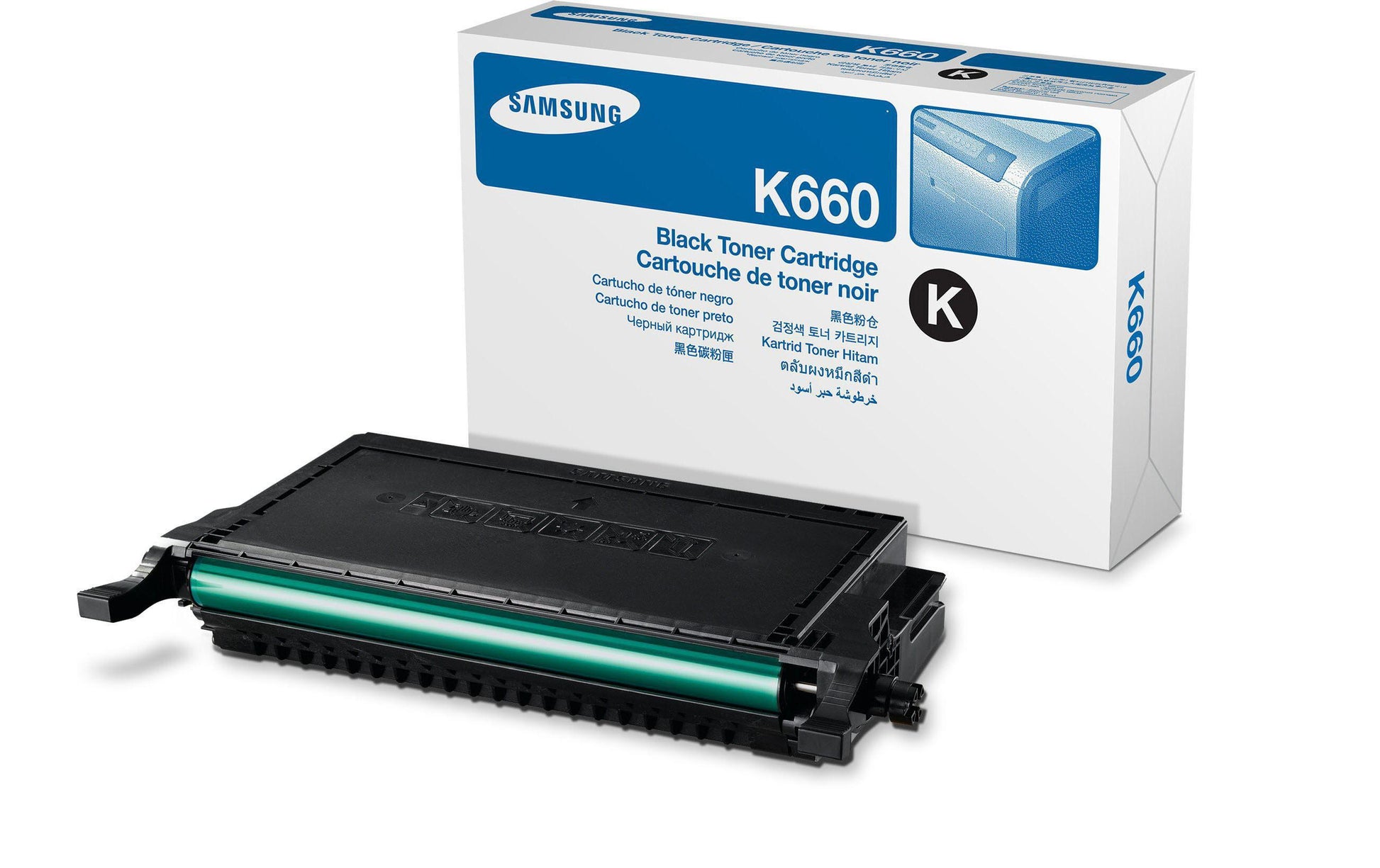 HP Samsung CLP-K660A Schwarz Toner – Original – 2'500 Seiten – für Samsung CLP-610ND/CLP-660ND/CLX-6200ND u. a.