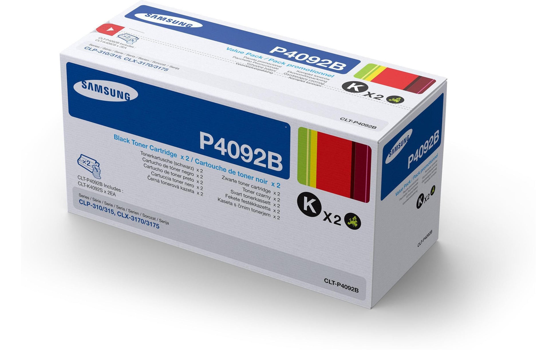 HP Samsung von HP – Toner CLT-P4092B – Schwarz, 1500 Seiten – für Samsung CLX-3170/CLX-3175/CLX-4175 und andere