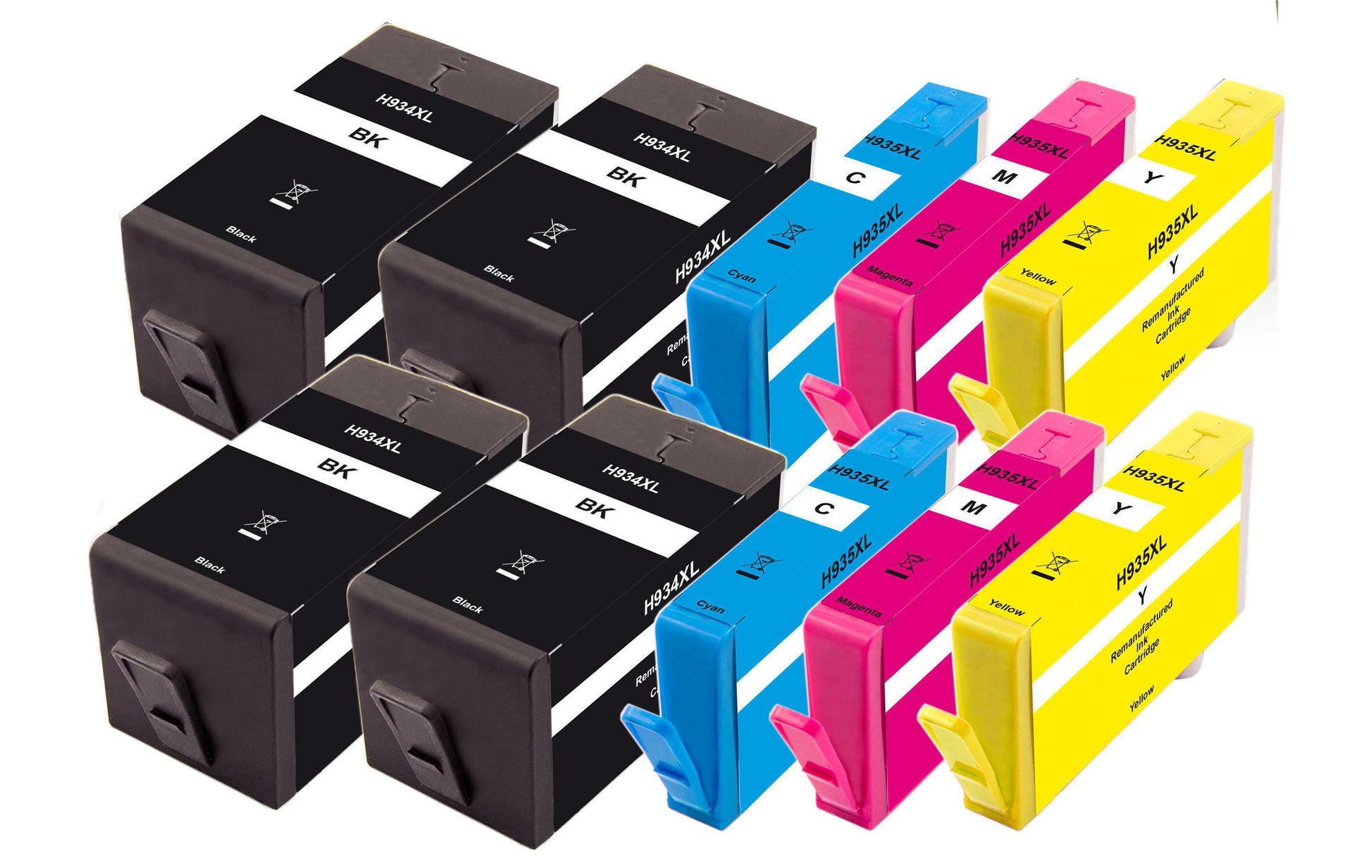 Peach Tintenpatronen-Multipack 934/935XL, XL, 10er-Pack, kompatibel – für HP OfficeJet 6812, 6815, 6820 und andere