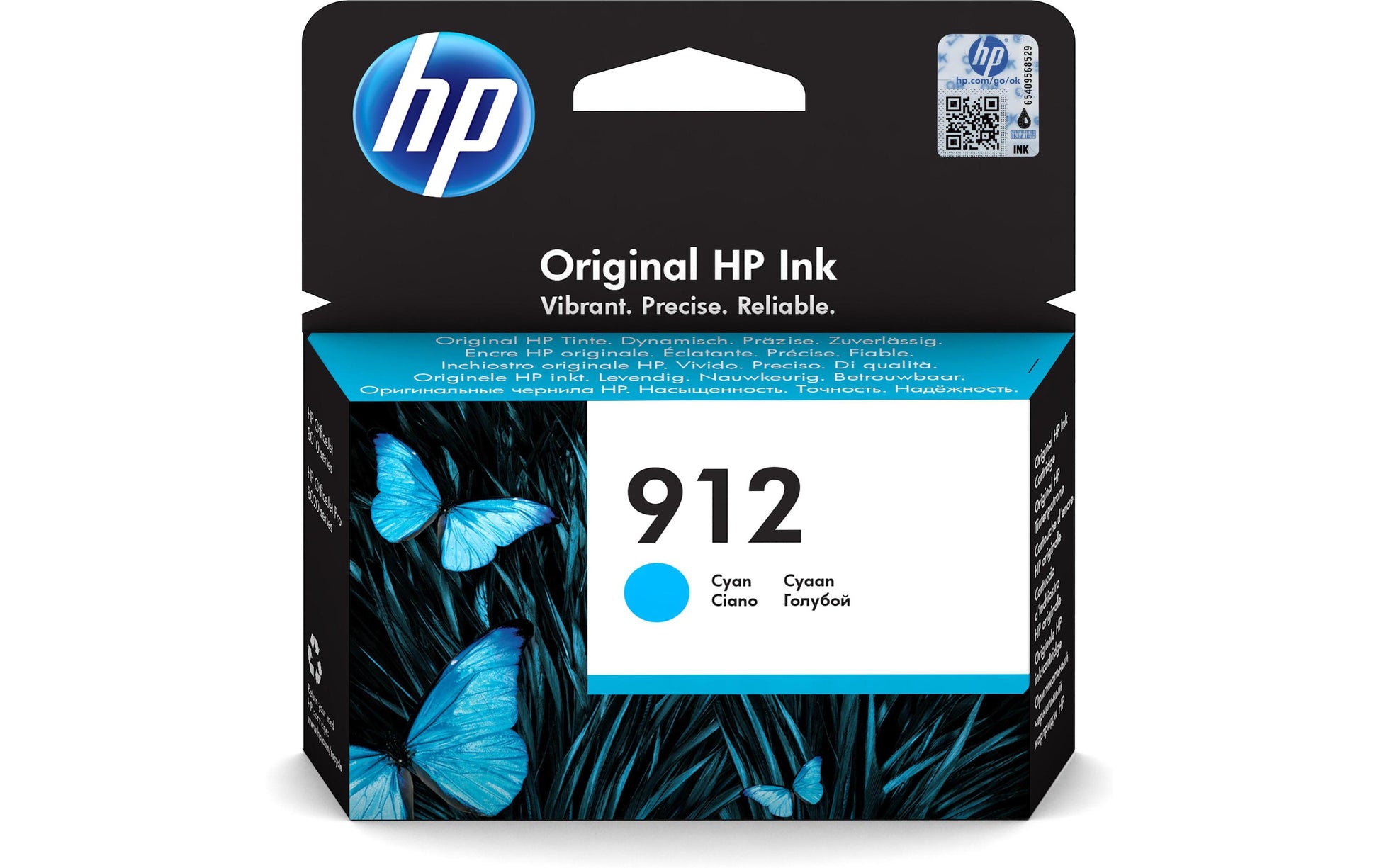 HP 912 Cyan Tintenpatrone (Original) – 315 Seiten – für HP OfficeJet 8010e/8012/8014…