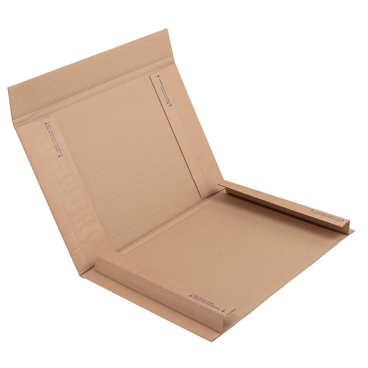 Brieger Seitenfaltentasche – 450 × 630 × 13 mm, braun – 1 Stk.