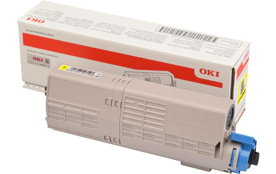 OKI Toner – gelb, 6000 Seiten – für Farb-Laserdrucker/Multifunktionsgeräte