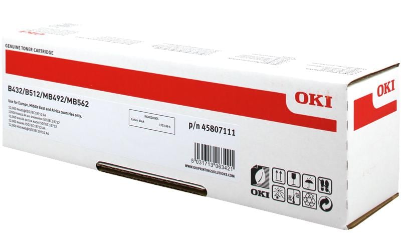OKI Toner – schwarz, 12000 Seiten